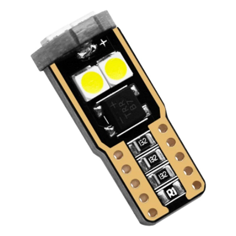 Производство Автомобильных СВЕТОДИОДНЫХ ламп T10 3030 6 ламп декодирование безэлектродный свет шириной 12 В декодирование небольшой свет лампа для чтения
