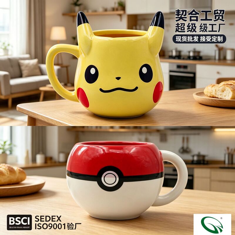 Strictly Selected Japanese Anime Ceramic Cup Mug Children's Water Cup Girls Cute Pikachu Cup Elf Ball Cup Strictly Selected Japanese Anime Ceramic Cup Mug Children's Water Cup Girls Cute Pikachu Cup Elf Ball Cup