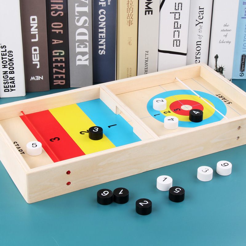 Wooden interactive board game