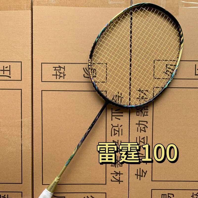 ハイエンドシングルショット サンダー 80 サンダー 90 ドラゴンタイガー サンダー 100 フルカーボン 4Ug5 バドミントンラケット 耐久性|undefined