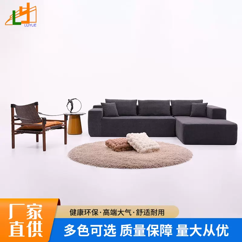 跨境货源简约软体压缩沙发真空豆腐块休息必备棉花糖真空懒人沙发