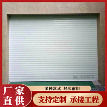 电动不锈钢卷闸门手动卷闸遥控车库门商铺防盗门镀锌铁彩板仓库门