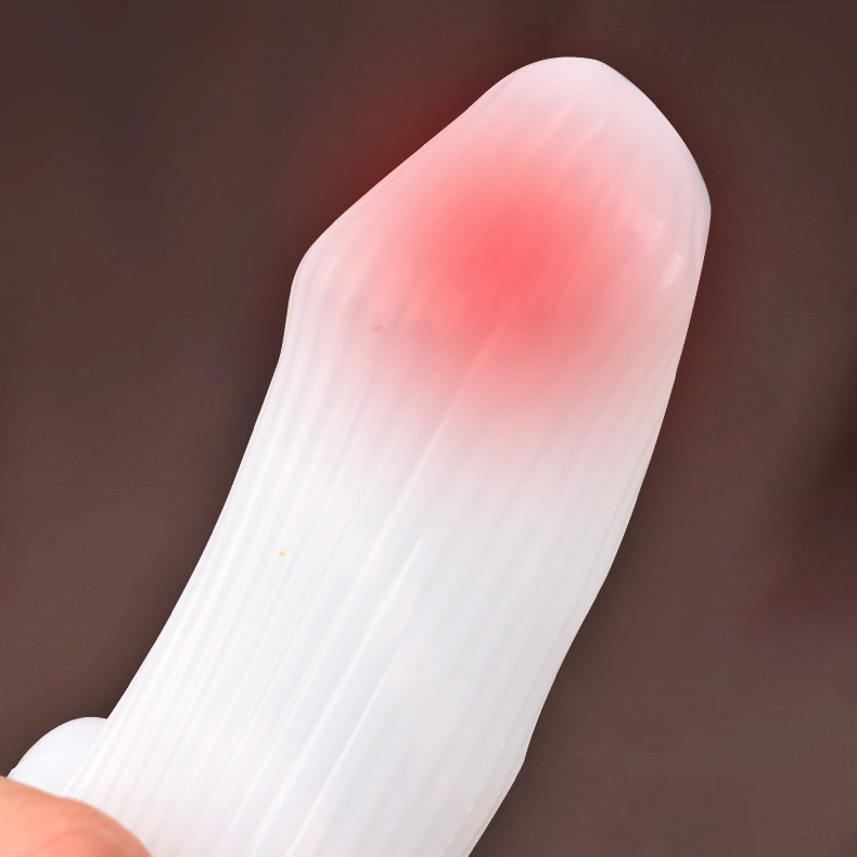 Men’s Airplane Egg Cartoon Cup Manual Masturbator, Portable Pocket Jelly Cup with Ribbed Texture — detail image 4