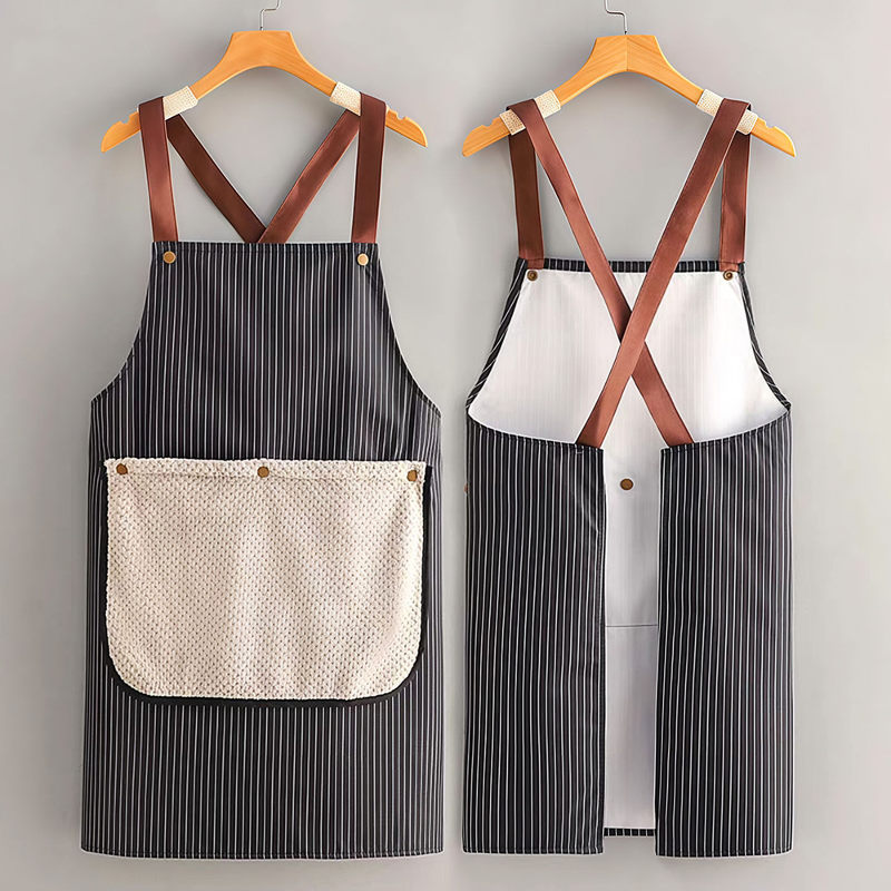 Removable Thickened Hand Towel Apron, Waterproof and Oil-Proof, New Style, Youthful and High-End Feel, Popular for Home Kitchen Use, Suitable for Both Men and Women