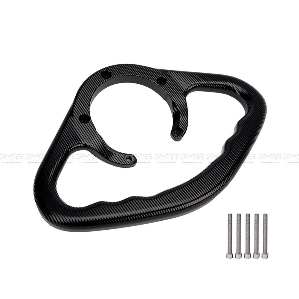 Suitable for Kawasaki/Yamaha/Suzuki Motorcycles, Universal Modified Fuel Tank Cover, Rear Passenger Handle, Five-Hole Armrest