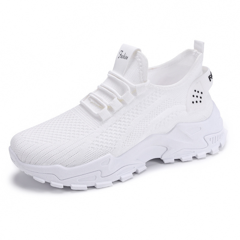 Zapatos, zapatos de mujer, zapatos deportivos de todo fósforo, zapatos de red de gran tamaño transfronterizos, zapatos individuales voladores, zapatos transpirables, cómodos y poco profundos con cordones