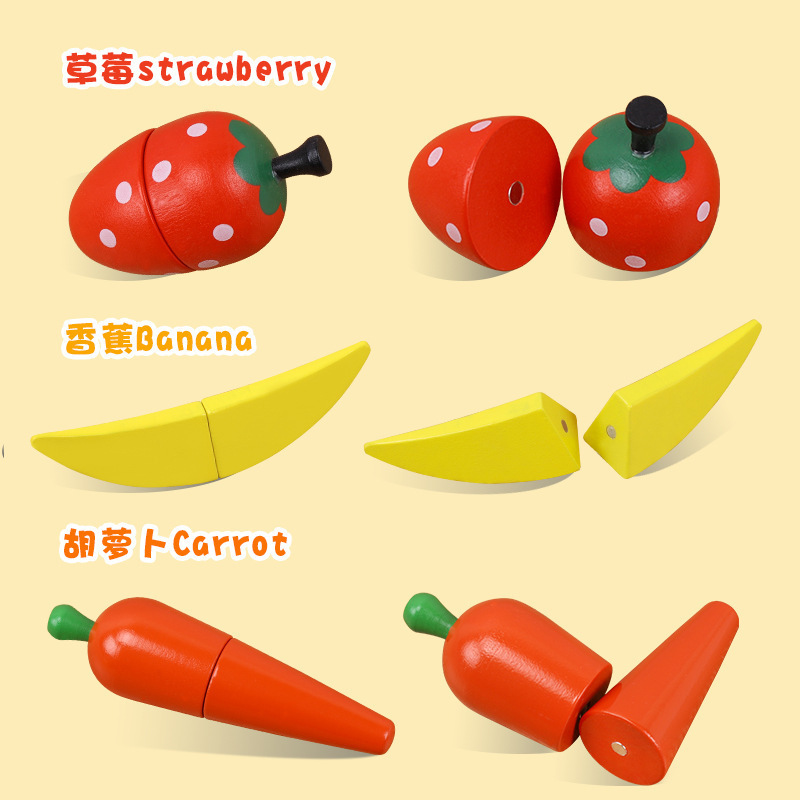 Fábrica directa barril fruta corte de simulación para niños jugar casa juguetes niños y niñas educativos educación temprana Juguetes