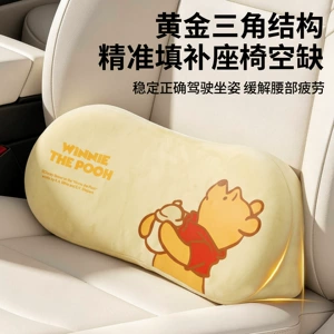 Car headrest and lumbar support cushion for driving, seat backrest, car lumbar pad, waist support, and back cushion