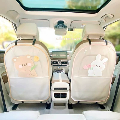 Car anti-kick pad cute cartoon car Children anti-dirty anti-wear pad creative multifunctional car storage anti-kick pad