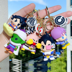 ドラゴンボール悟空キーホルダー漫画キーペンダントソフトプラスチックアニメ小卸売車のキーホルダーペンダント