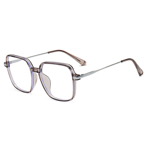 新款防蓝光眼镜简约百搭金属tr眼镜架男工厂批发休闲风时尚眼镜框