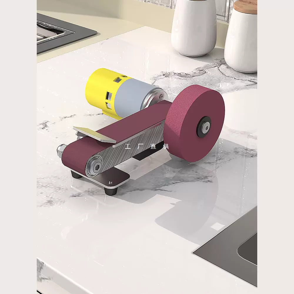 Электрический станок для шлифовальной ленты автоматический ленточный шлифовальный станок небольшой домашний артефакт шлифовальный мини-шлифовальный станок