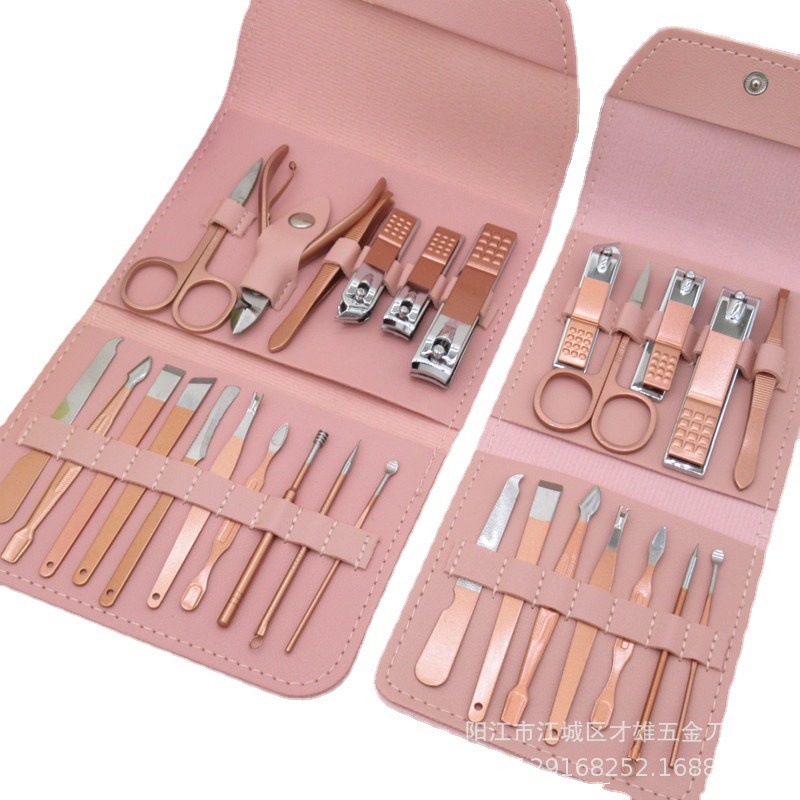 Golden nail scissors contains rose for nails