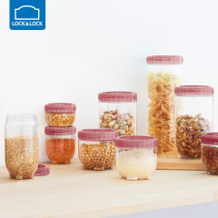 ロックシール保存容器 プラスチック製保存容器 食品保存 家庭用穀物収納ボックス 容器10個セット