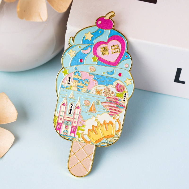 山东金属磁吸冰箱贴现货淄博烧烤网红打卡景区文创纪念品冰箱贴|undefined