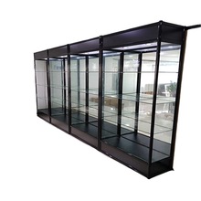 新款黑色铝合金玻璃组装样品产品陈列柜厂家直销美观展示柜耐用