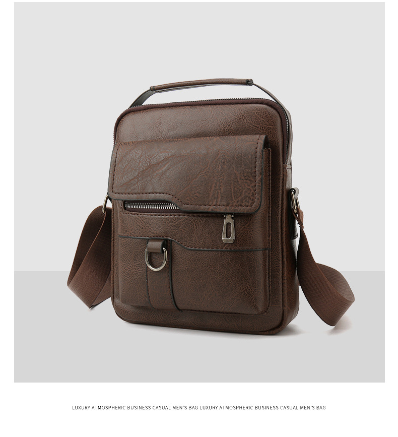 Męska torba na ramię ze skóry ekologicznej retro styl casual_voghion.com