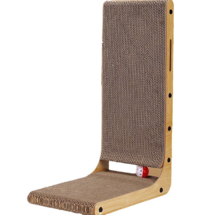 L-shaped Cat Scratching Board Vertical Wear-resistant Cat Nest Integrated Large Corrugated Cat Claw Board Cat Toy Pet Supplies 5