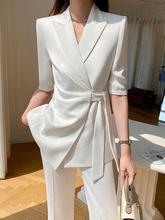 总裁西装套装女新款黑色职业装正装感休闲英伦风西服夏季