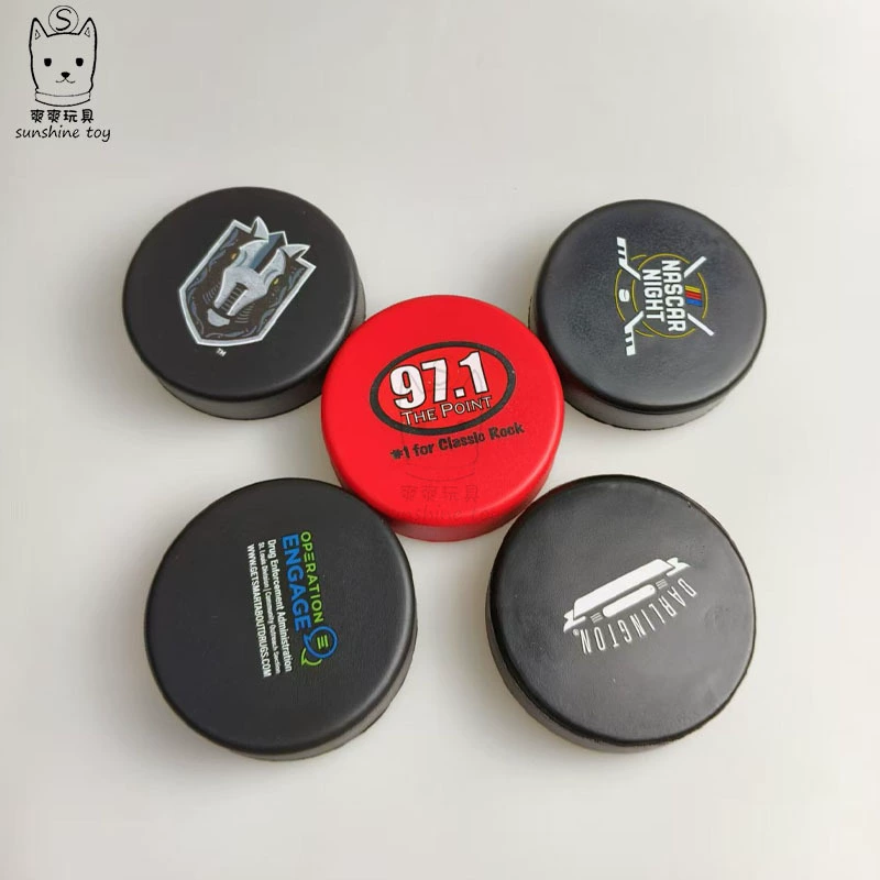 Трансграничная пенополиуретановая хоккейная игра для детей, спортивные игры на открытом воздухе, искусственный хоккейный мяч под давлением, губка, декомпрессионная печать логотипа