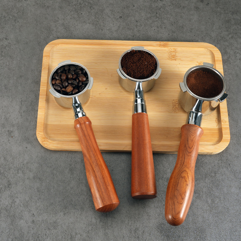 Baicui/Derlla/Dongling/Italian coffee machine bottomless handle 51mm double cup double mouth bottomless handle universal