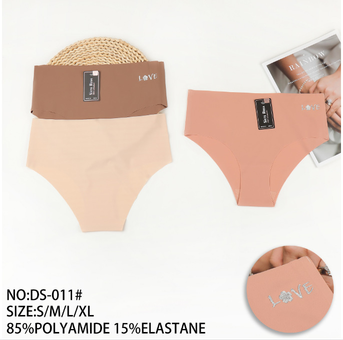 Bragas sin costuras de seda de hielo de una pieza, tanga de cintura en V sexy, entrepierna de algodón, bragas de mujer, calzoncillos finos de verano