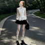 半身气质无袖少女花苞裙