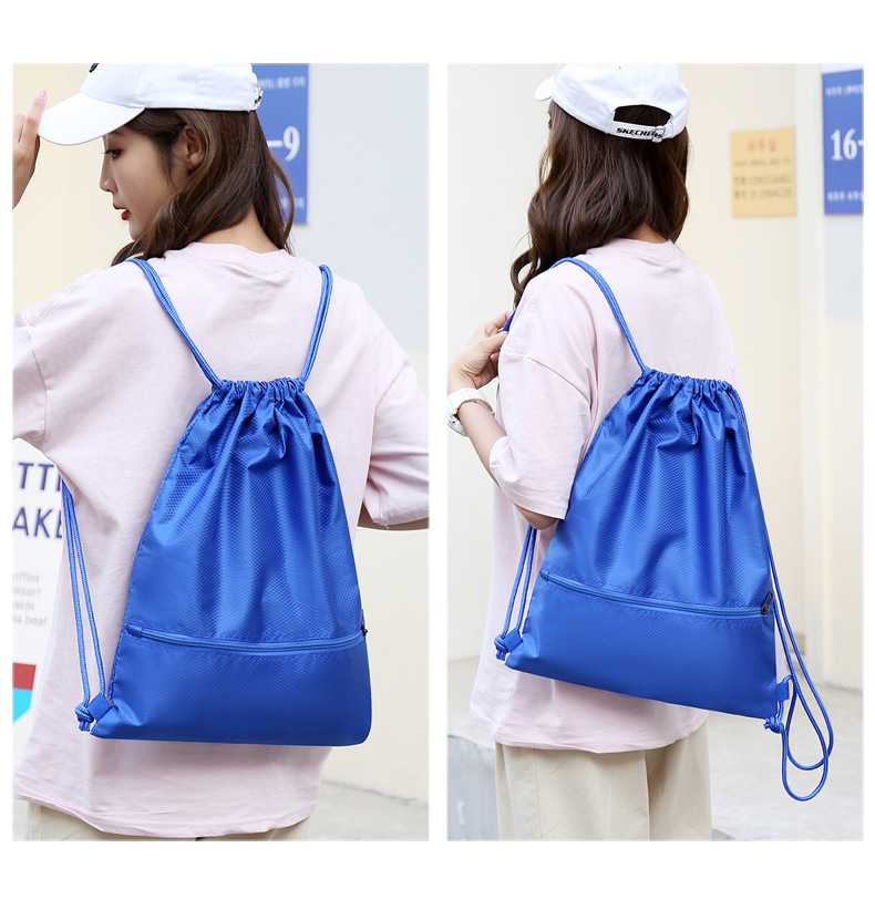 Cross-border drawstring backpack lightweight hiking backpack digital printed soccer shoe bag basketball bag logo printed gift bag