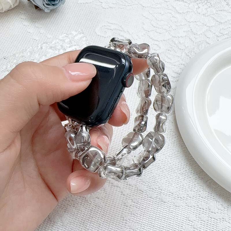 Irregular Smoke Gray Style High-Quality Watch Strap Suitable for Smart Bracelets and Watches