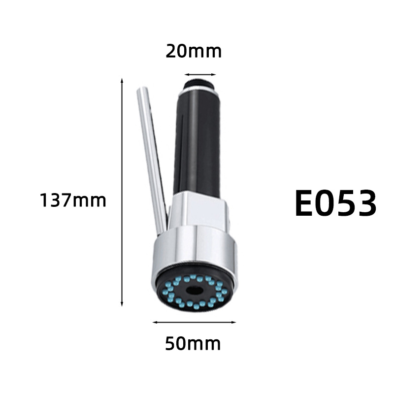 Kitchen pull-out faucet, showerhead, retractable replaceable head, dishwashing and kitchen sink pressurized anti-splash water outlet accessories undefined