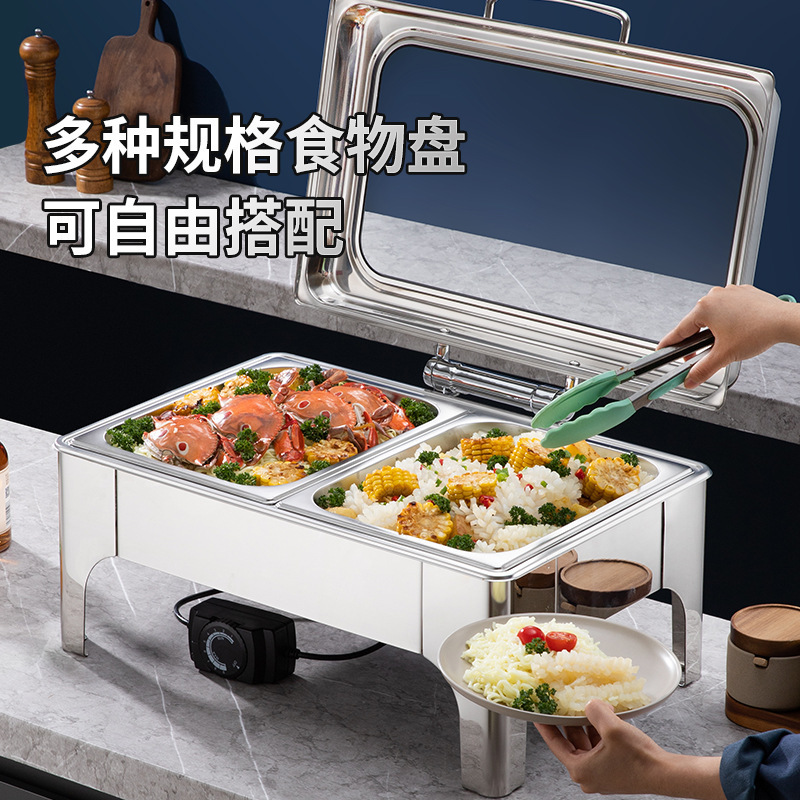 ホテル油圧ビュッフェストーブ、ビュッフェストーブ、高級電気温度制御加熱炉、アルコールストーブ、可視保温加熱炉|undefined