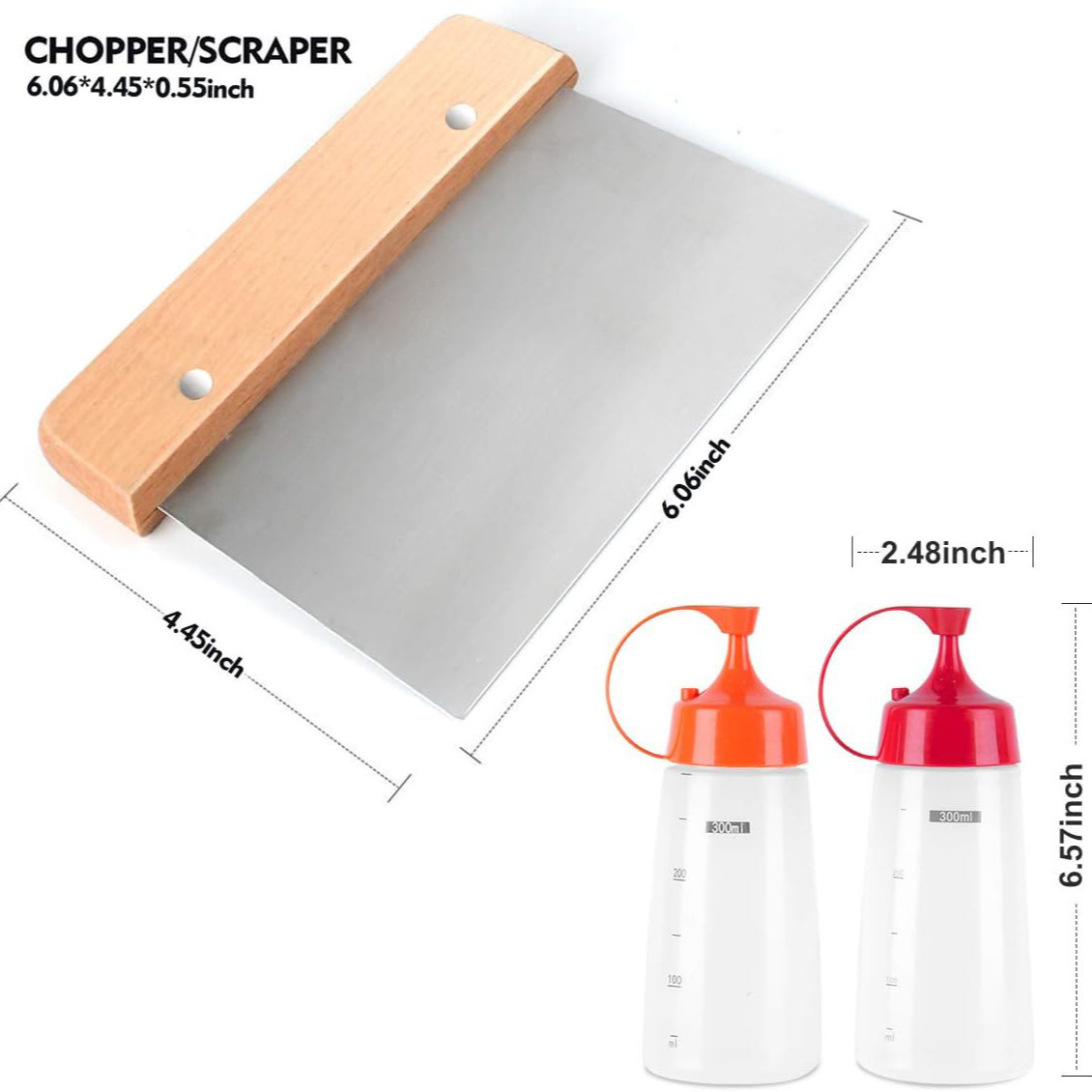 Amazon acero inoxidable herramienta de barbacoa set al aire libre teppanyuki barbecue mango de madera cocina de buey sopa de cocina combinación