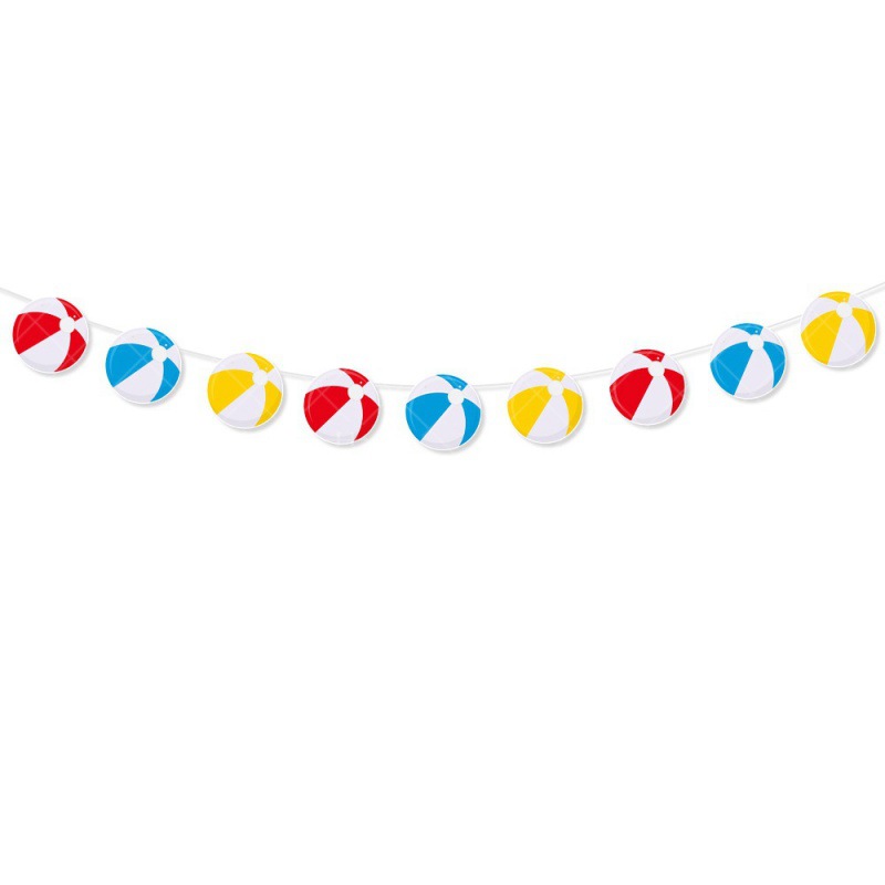 Transfronterizo nuevo verano decoración de fiesta en la playa tira banderas de verano tropical suministros de fiesta de fondo diseño tira banderas