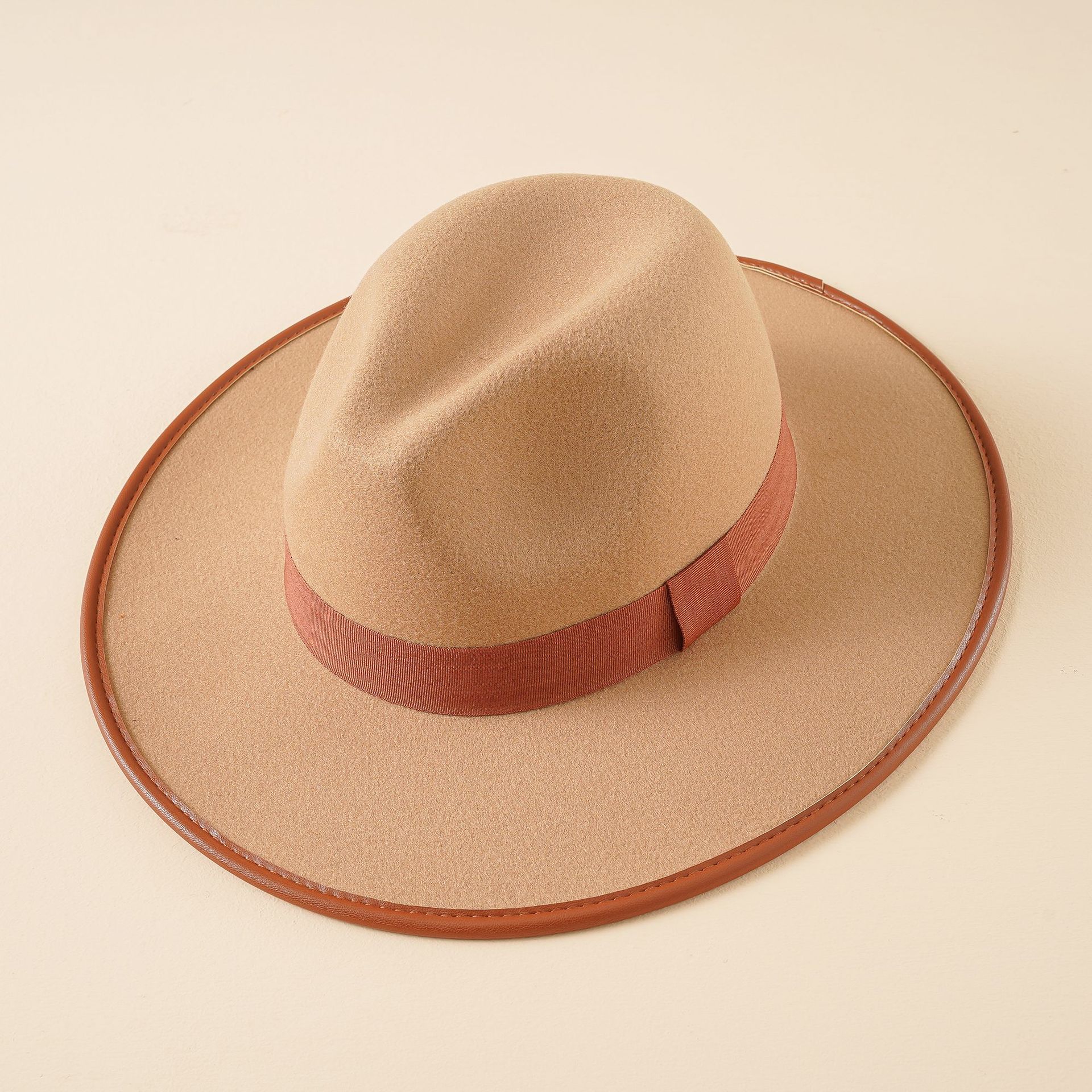 Sombrero de los hombres Otoño e Invierno sombrero Xizango sombrero de jazz retro británico más tamaño gran circunferencia de la cabeza color sólido dragón y Fénix sombrero de fieltro