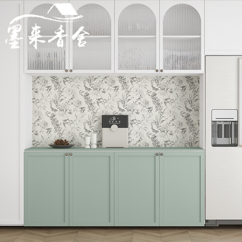 卫生间墙纸法式燕子浴室贴纸自粘卧室背景墙加厚防水翻新改造遮丑|undefined