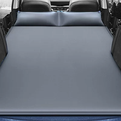 Universal Suv Car Automatic Inflatable Bed, Outdoor Travel Bed, Car Trunk Folding Car Sleeping Mat, Double Bed (Vehicle-mounted inflatable bed) - deerskin-velvet-athens-gray-standard-plane-5cm