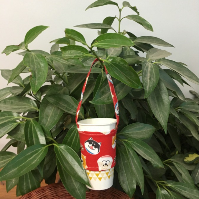 Estilo japonés Shiba Inu perro cabeza leche juego de té lindo dibujos animados taza agua cubierta mano bolsa bebida portátil