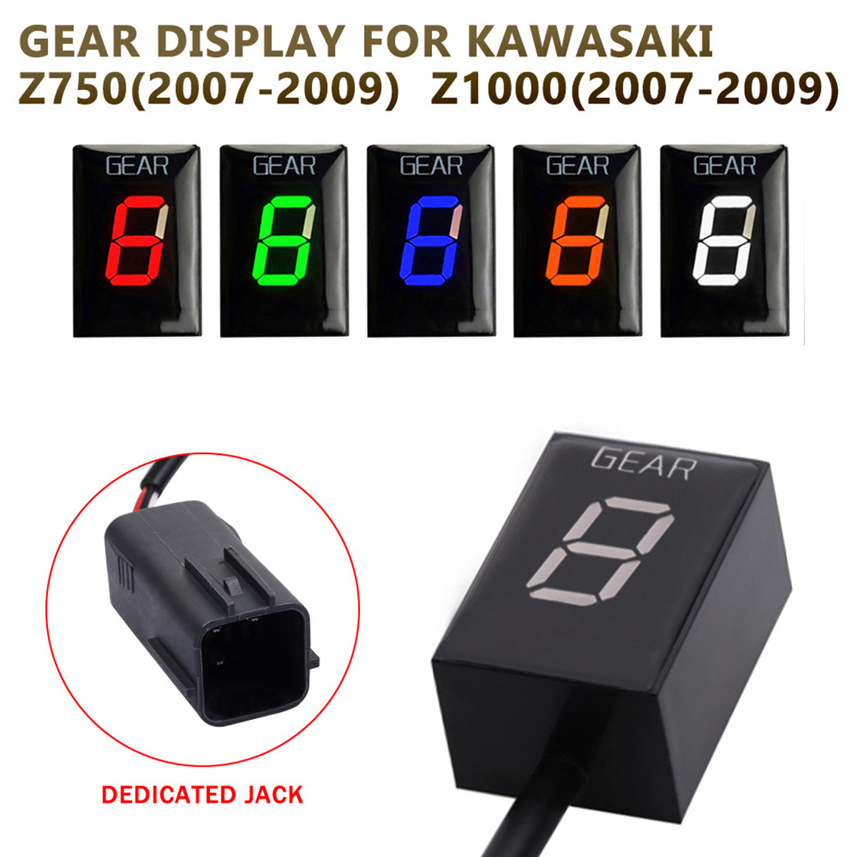 Motorcycle Instrument Suitable for Kawasaki Z750 Z1000 Digital Gear Display Gear Indicator