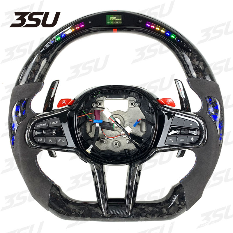 Suitable for Bmw New 1234 Series G20G22 Cs M4 Steering Wheel Modified Carbon Fiber Steering Wheel Shift Paddles