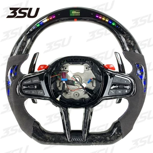 Suitable for Bmw New 1234 Series G20G22 Cs M4 Steering Wheel Modified Carbon Fiber Steering Wheel Shift Paddles