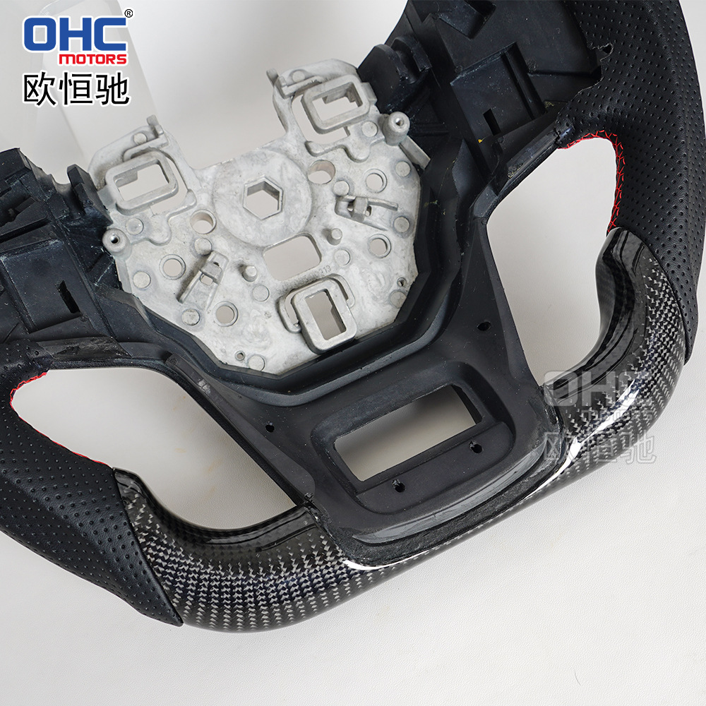 Cross-Border Hot Sale Suitable for 2021-2024 Ford Bronco Carbon Fiber Steering Wheel Modified Off-Road