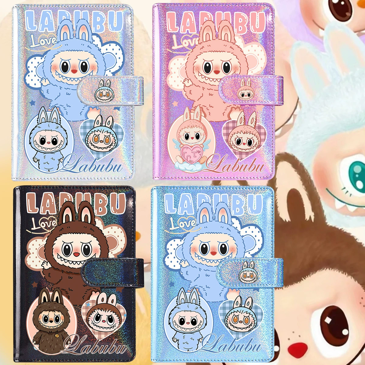 Ручная книга Labubu, милый студенческий дневник Labubu, тетрадь в линейку, тетрадь с отрывными листами, красивый магнитный присосок