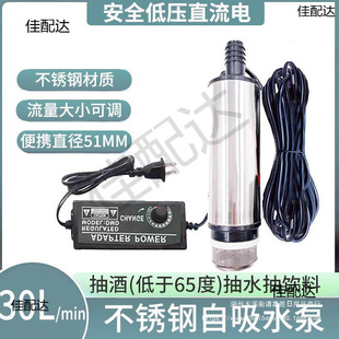 Stainless Steel Water Pump, Wine Pump, Self-Priming Electric Food-Grade Water Pipe, Small Household 220V Submersible Rod, Others