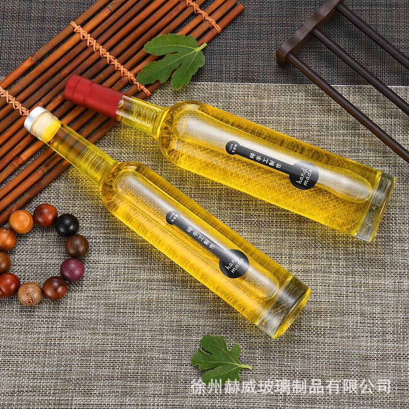 批發一斤裝冰酒瓶加厚透明玻璃空酒瓶香檳瓶洋酒瓶楊梅酒果酒瓶子