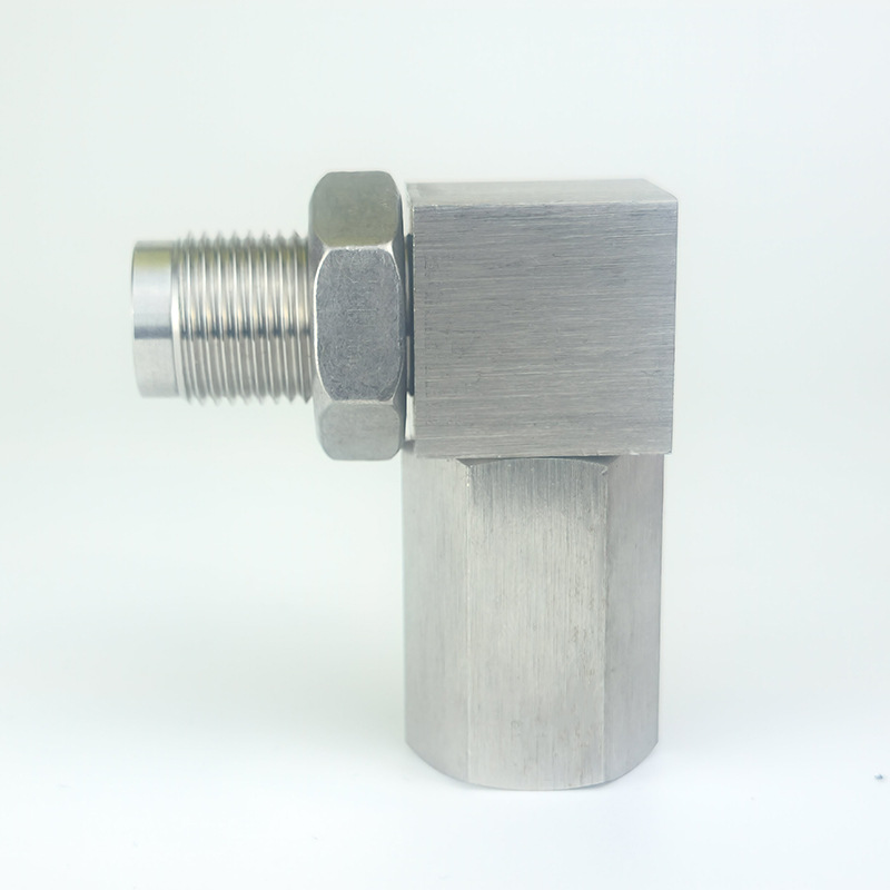 In-Stock Cross-Border Hot-Selling Car Modification Parts Stainless Steel Sensor 90-Degree Extension Connector M18*1.5