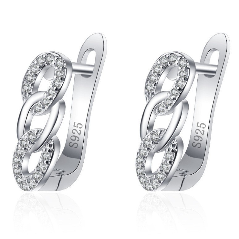 Corea del Sur dongdaemun oreja anillo oreja hebilla chica zircon pendientes temperamento simple oreja joyería transfronteriza e-commerce en stock al por mayor