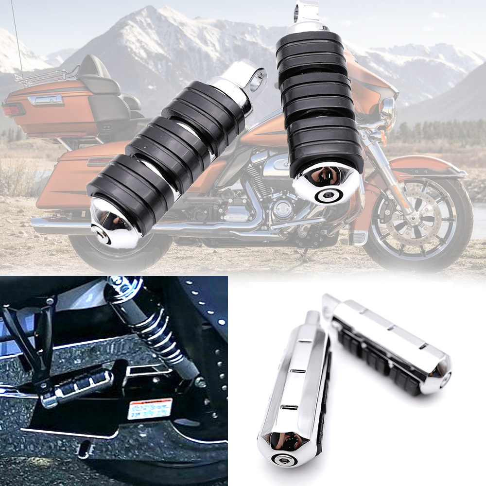 Suitable for Harley motorcycle modified accessories cruise pedal black rubber pedal non-slip pedal