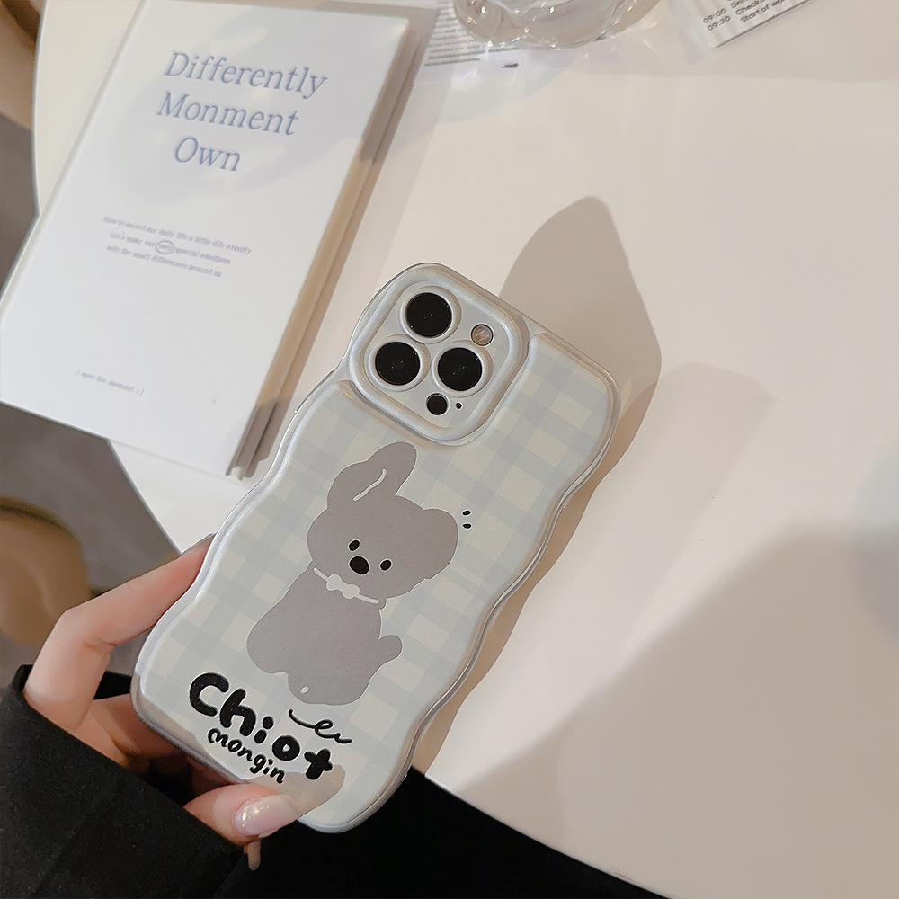 Protective Phone Case For Iphone With Checkered Plating Design_voghion.com