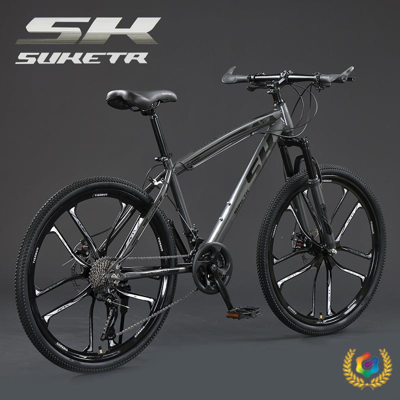 ✅ Mountain Bike with Variable Speed, Disc Brakes, Shock Absorption, Suitable for Adults, Men and Women, Racing, Teenagers, Students, Commuting, and Off-Road Use