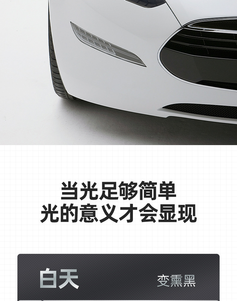 Suitable for Tesla blackened light film Model 3/Y/S/X headlight tail light fog lamp TPU color change film Black Samurai